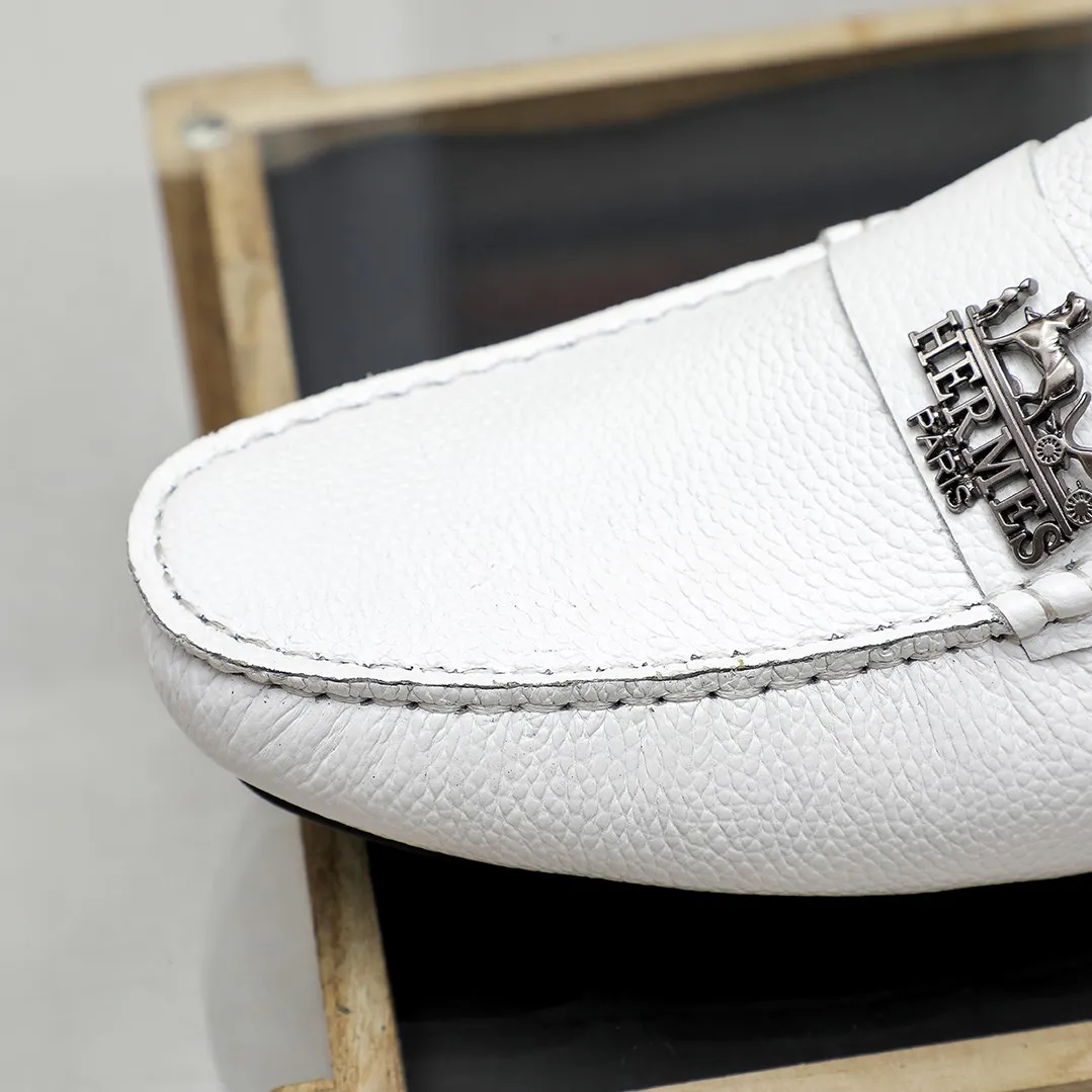 Men's shoes 💰360 🕷🕷【HERMES】The same style as Hermès counters🇨🇳Classic slip-on shoes 1:1 mold opening💯Original quality🍓Using imported first-layer cowhide🍅Pigskin lining🌶🌶Super high-end men's leather shoes🇨🇳Solid and stable Very special🍇 Color, optional! Code number 38-45……